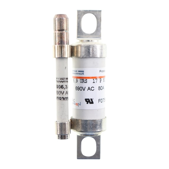 Mersen BS17US69V80P Protistor Fuse Link, URS 6,9 17 P 80, 690VAC, 80-Amp
