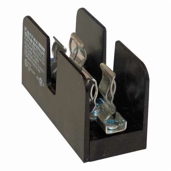 Open Fuse Block, 0 to 30A Amp Range, 600V AC/DC Volt Rating, 1 Poles, Screw 60311J