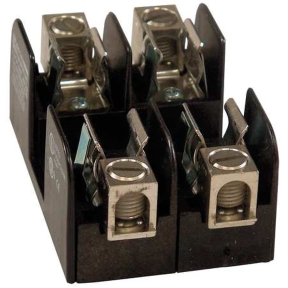 Open Fuse Block, 0 to 30A Amp Range, 250V AC/DC Volt Rating, 2 Poles, Box Lug 20307