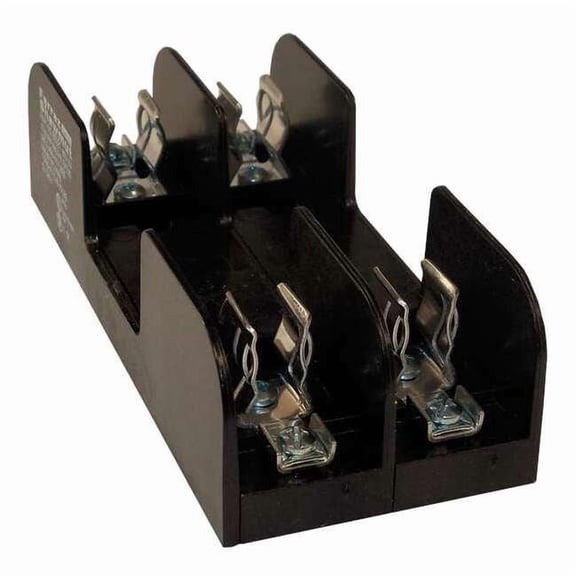 Open Fuse Block, H; K5 UL Class, 600V AC/DC Volt Rating, 2 Poles, Pressure Plate 60322