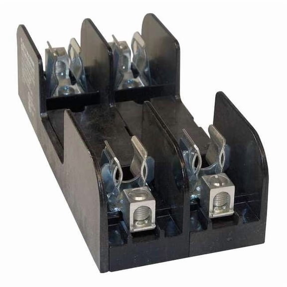 Open Fuse Block, R UL Class, 600V AC/DC Volt Rating, 2 Poles, Box Lug 60357R
