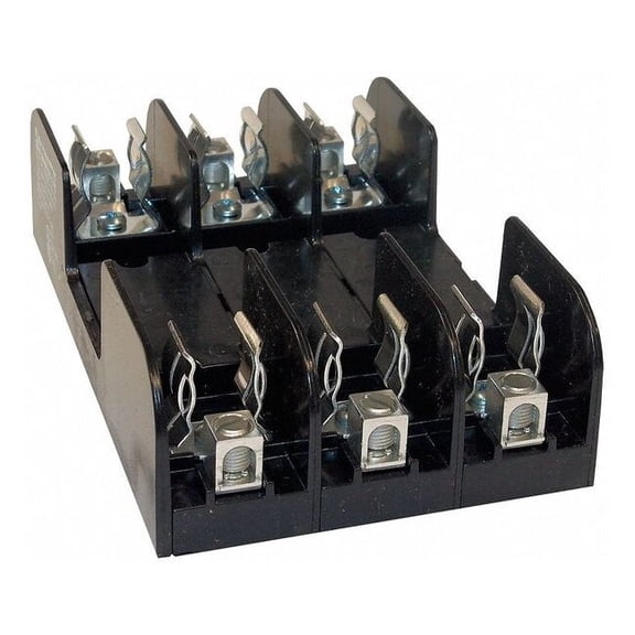 Open Fuse Block, H; K5 UL Class, 600V AC/DC Volt Rating, 3 Poles, Box Lug 60603