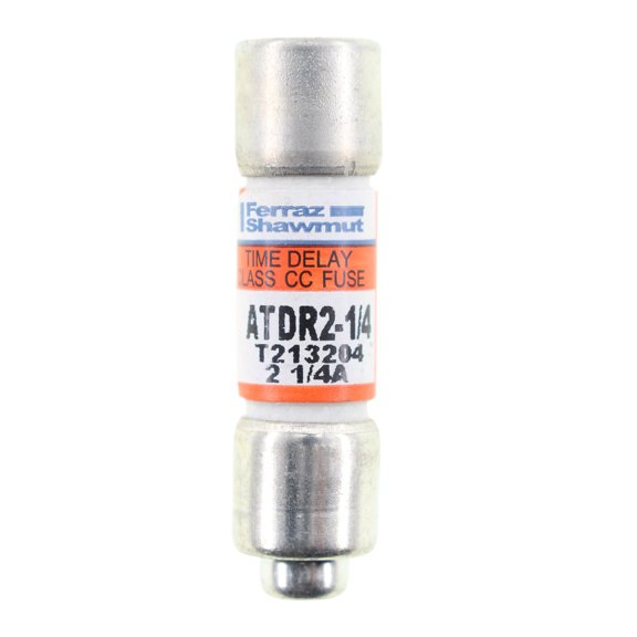 Mersen Fuse,600VAC,Cyl,CC,2.25A,300VDC,Non-Ind ATDR2-1/4