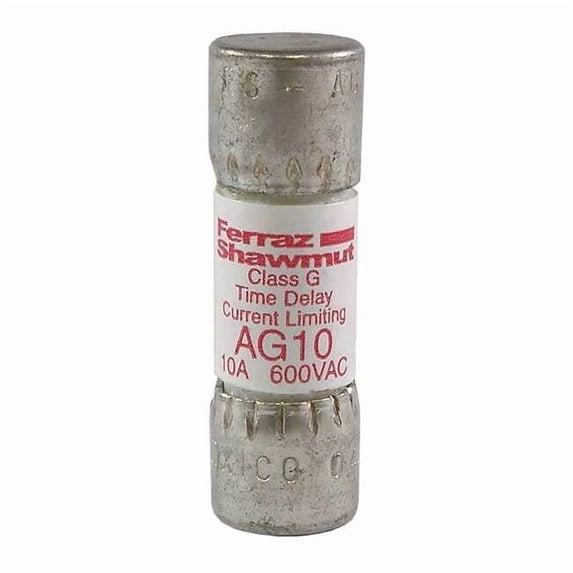 Mersen UL Class Fuse, G Class, Fast-Acting, 3A, 600V AC, Non-Indicating AG3