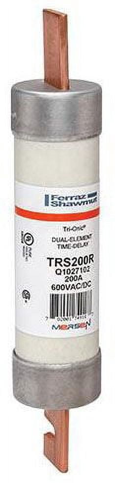 UL Class Fuse, RK5 Class, Time-Delay, 200A, 600V AC, Non-Indicating ...