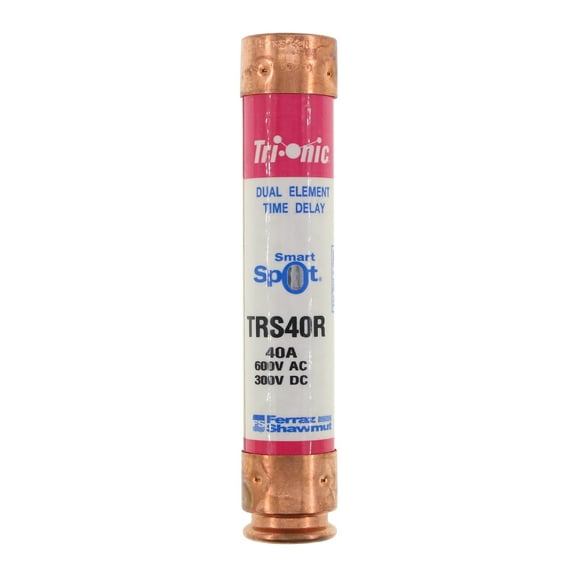 Ferraz-Shawmut TRS40R Class RK5 Cartridge Fuse, 600V, 40A