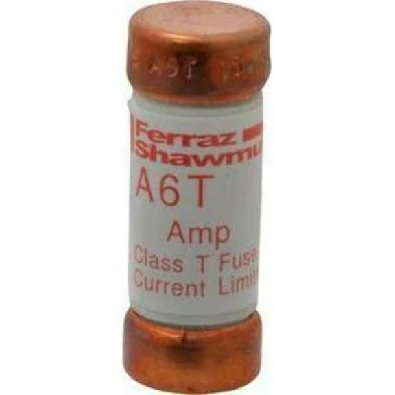 UL Class Fuse, T Class, Very Fast-Acting, 20A, 600V AC, Non-Indicating A6T20