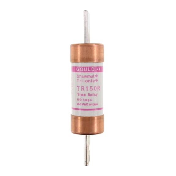 Mersen TR-R Tri-Onic Time-Delay/Class RK5 Fuse, 250VAC/250VDC, 200kA AC/20kA DC, 150A