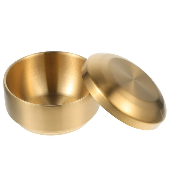 Double Layer Stainless Steel Kids Rice Bowl Set - Home Food Bowl for Children, 1 Piece