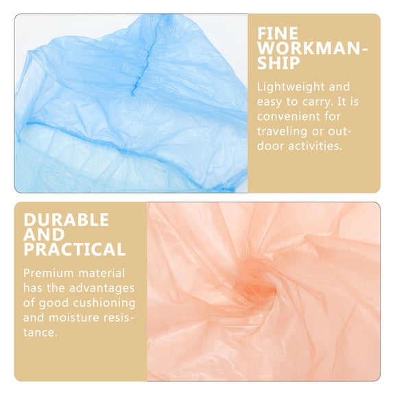LOLIPPYY 10Pcs Lightweight Disposable Raincoat for Adults Outdoor Waterproof Poncho