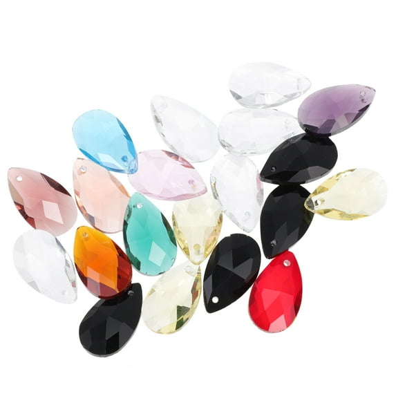 Mersess 20 Pieces Jewelry Making Spacer Beads for Bracelets, Glass Loose Beads Craft Supplies