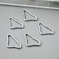 thumbnail image 1 of Mersess 20pcs Stainless Steel Triangle Buckles Connectors for Trampoline, Bag, Mat, Craft Replacement Parts, 1 of 10