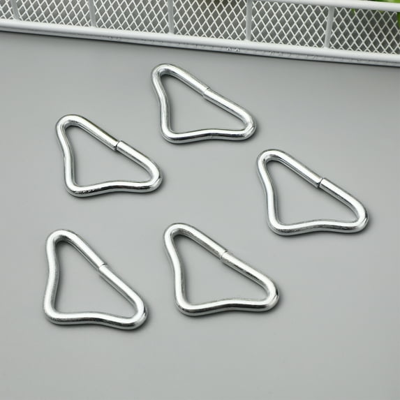 Mersess 20pcs Stainless Steel Triangle Buckles Connectors for Trampoline, Bag, Mat, Craft Replacement Parts