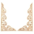thumbnail image 1 of LOLIPPYY European Style Wood Carving Applique Wood Carving Appliques Wood 2Pcs, 1 of 10