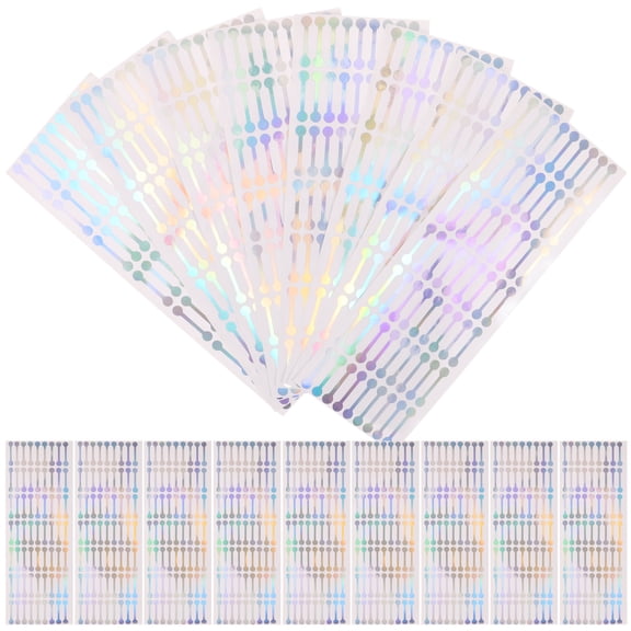 Mersess 500pcs Tamper-Evident Sealing Stickers Strips for Cosmetic Bottles Privacy Labels
