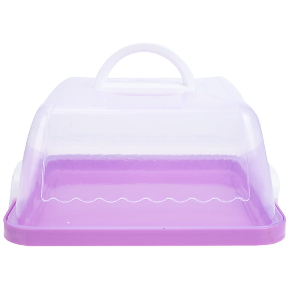 LOLIPPYY Violet Plastic Cake Storage Container with Lid, and Airtight, 1 Piece for Cake Keeping