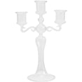 thumbnail image 1 of Mersess Clear Glass Candle Stick Holder, Decorative Glass Candelabrum and Candlestick Holder for Home Decor, 1 of 10