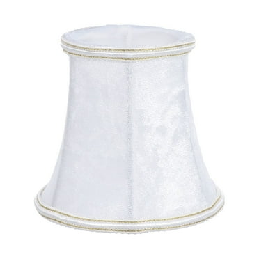 Mersess Medium Fabric Lamp Shade, White Dust-Filtering Lampshade Cover for Floor and Table Lamps