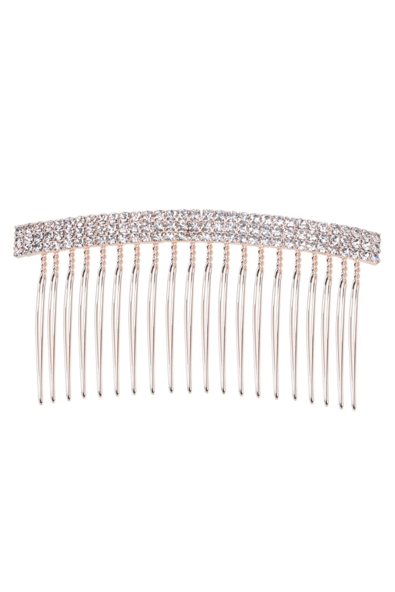 Creative Rhinestone Hairpin Rose Gold Durable and Stylish Accessory for Special Occasions
