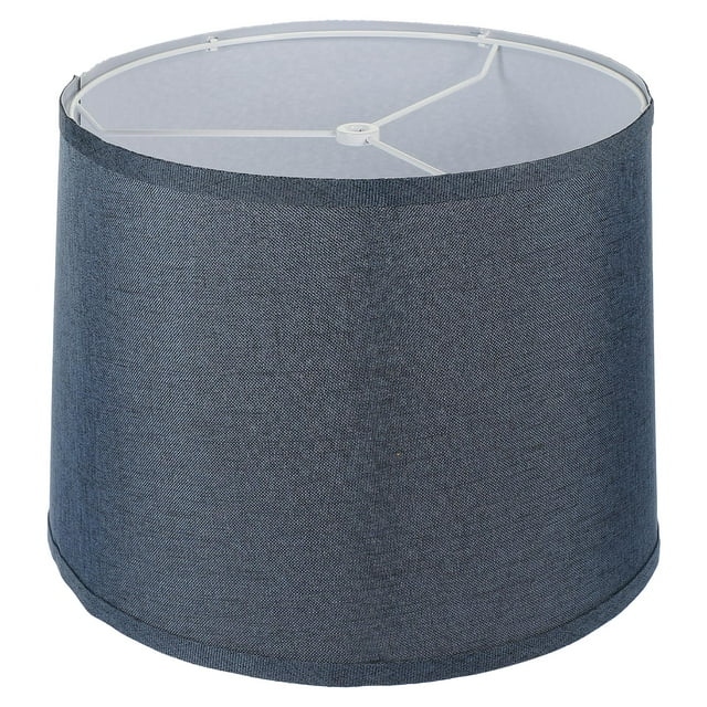 Unbranded Blue Linen Lampshade with Iron Frame for Round Shape Table ...