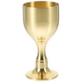 thumbnail image 1 of LOLIPPYY Elegant Golden Tall Stemmed Drinking Goblet - Set of 1 Stylish Glassware for Wine and Beverages, 1 of 11