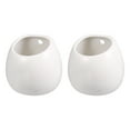 thumbnail image 1 of Mersess Wall Hanging Planter Ceramic Hanging Holder without Hole Pots Flower Display Vase 2pcs for Home Living Room, 1 of 10