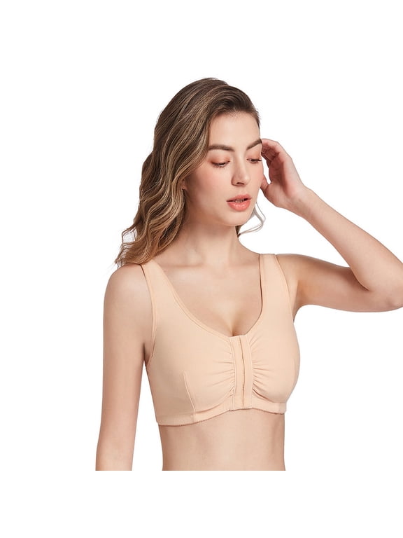 Mastectomy Bra Pocket Bra for Silicone Breast Forms Front Closure Bra Comfortable Bra