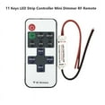 thumbnail image 1 of Meruido 11-Key RF Mini Wireless Remote Controller with DC 5-24V Connector for 5050 3528 5630 RGB LED Strip Lights, 1 of 11