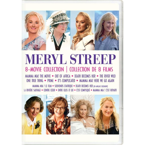 Meryl Streep 8-Movie Collection: Mamma Mia! / Out Of Africa / Death Becomes Her / The Riv (DVD)