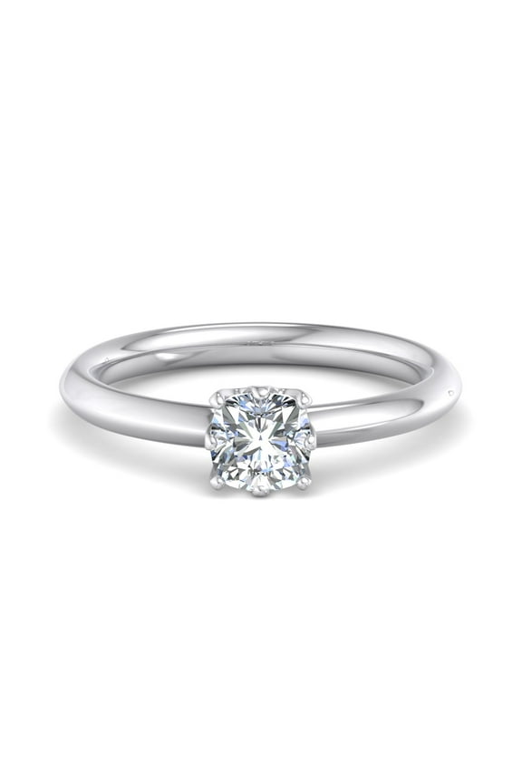 1.47 Ct Cushion Cut Lab Created Diamond Engagement Ring - 14K White Gold Plated Ring for Women's - Women's Jewelry - Gift for Her - Diamond Rings on Clearance Real - Birthday Gift Grandma