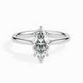 thumbnail image 1 of Meryn Jewel 1.57 Ct Marquise Cut Lab Created Diamond Engagement Ring - Women's 14K White Gold Plated - Stunning Solitaire with Accents - Perfect for Proposal, Anniversaries, or Birthday Celebration, 1 of 5