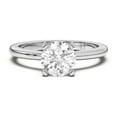 thumbnail image 1 of Meryn Jewel 1.57 Ct Round Cut Lab Created Diamond Ring - 14K White Gold Plated Engagement Ring for Women - Elegant Wedding Jewelry - Gifts for Her Showing Appreciation - Gifts for Her 13th Birthday, 1 of 7