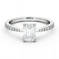 thumbnail image 1 of Meryn Jewel 1.7 Ct Emerald Cut Diamond Ring - 14K White Gold Plated Wedding Ring for Women's - Sterling Silver Solitaire Ring - Casual Jewelry for Gifts, 1 of 3