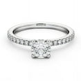 thumbnail image 1 of Meryn Jewel 1.7 Ct Lab Round Cut Diamond Rings - 14K White Gold Plated Engagement Bands - Diamond Rings On Clearance Sale - Wedding Jewelry for Her, 1 of 3