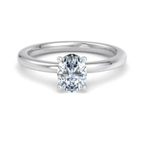 Meryn Jewel 1.67 Ct Oval Cut Lab Created Diamond Ring - 14K White Gold Plated Engagement Ring - Women's Jewelry - Gift for Her - Celebrate Your Love with This Elegant Ring - Engagement Ring Designer