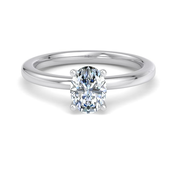Meryn Jewel 1.67 Ct Oval Cut Lab Created Diamond Ring - 14K White Gold Plated Engagement Ring - Women's Jewelry - Gift for Her - Celebrate Your Love with This Elegant Ring - Engagement Ring Designer
