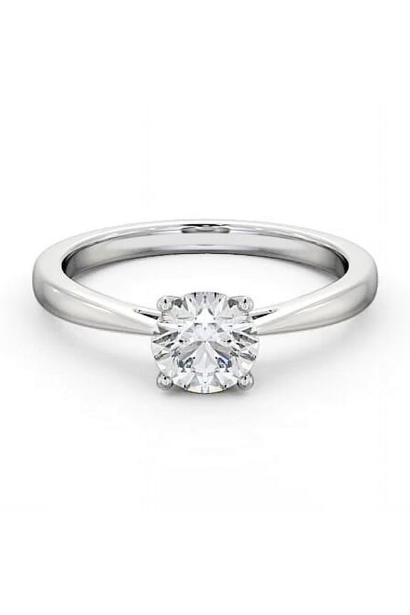 14K White Gold Plated Diamond Ring - 2 Ct Brilliant Round Cut Diamond Band - Silver Beautiful Occasion Diamond Rings for Her - Daily Wear Casual Diamond Rings for Women's