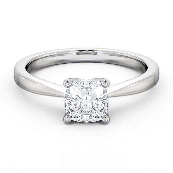 Meryn Jewel 2 Ct Oval Cut 4-Prong Solitaire Diamond Ring - 14K White Gold Plated Anniversary Band - Silver Engagement Designer Ring - Christmas Gift for Her