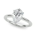 thumbnail image 1 of Meryn Jewelry 1.47 Ct Moissanite Engagement Ring - Pear Cut for Women - 14K White Gold Plated - Stunning Prong Setting - Ideal for Proposals, Weddings, and Special Occasions - Gift for Her, 1 of 5