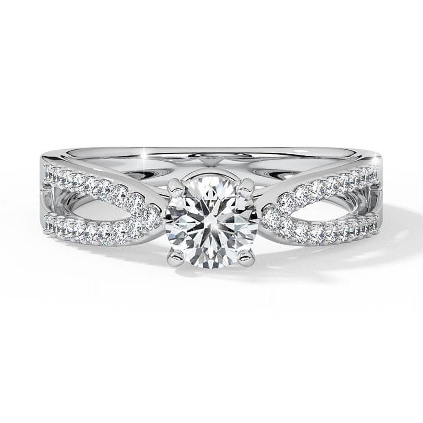 Meryn Jewelry 1.47 Ct Moissanite Engagement Ring - Stunning Round Cut ...