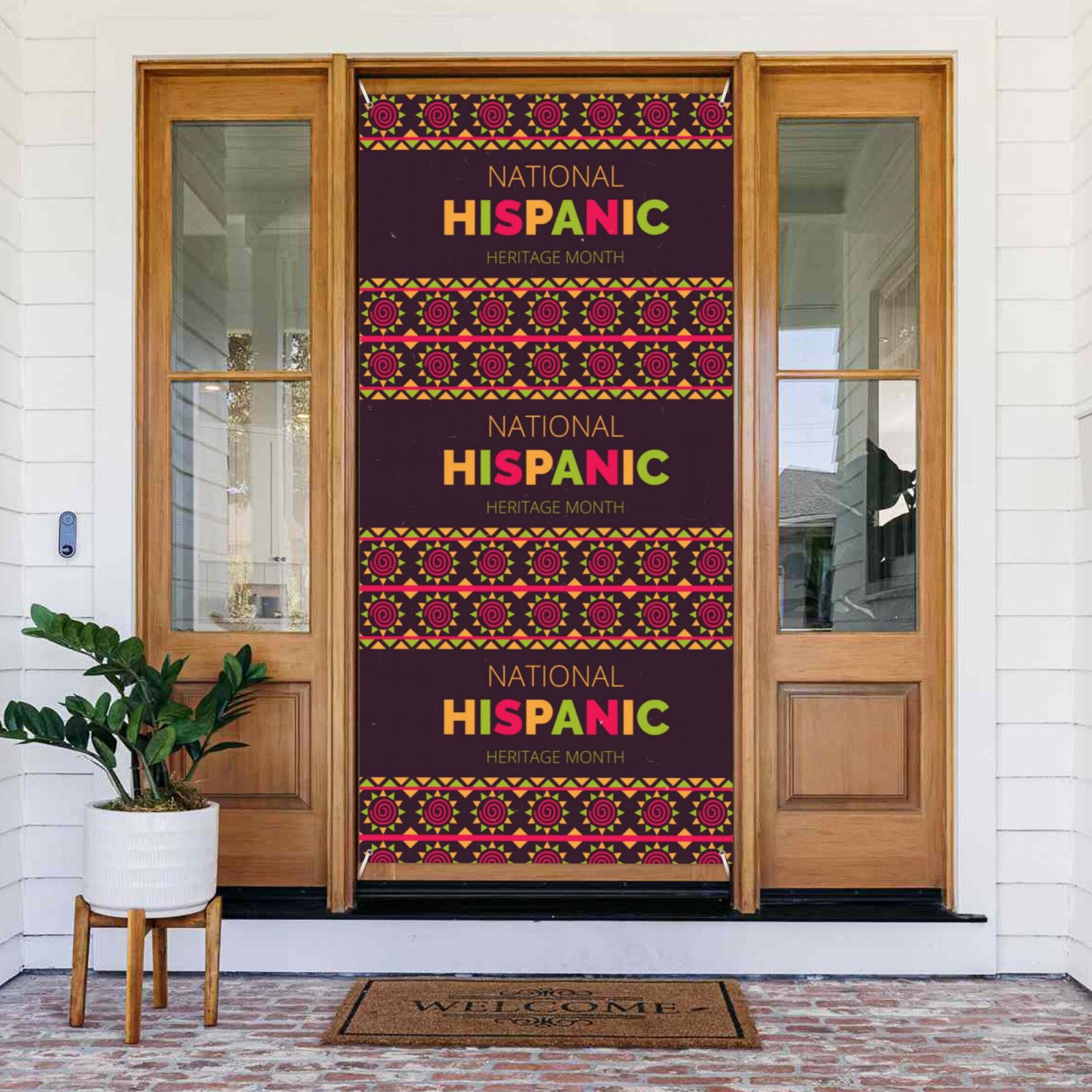 Mes Nacional De La Herencia Hispana Hispanic Heritage Month Door Cover ...