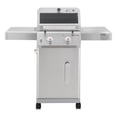 thumbnail image 1 of Monument Grills Mesa 2-Burner Propane Gas Grill, Foldable Sides, Swivel Casters, Stainless Steel, LED Controls, 1 of 19