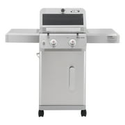 Monument Grills 2 Burner Propane Gas Grill with Stainless Steel Construction, Clear View Lid and LED Controls, 24,000 BTU
