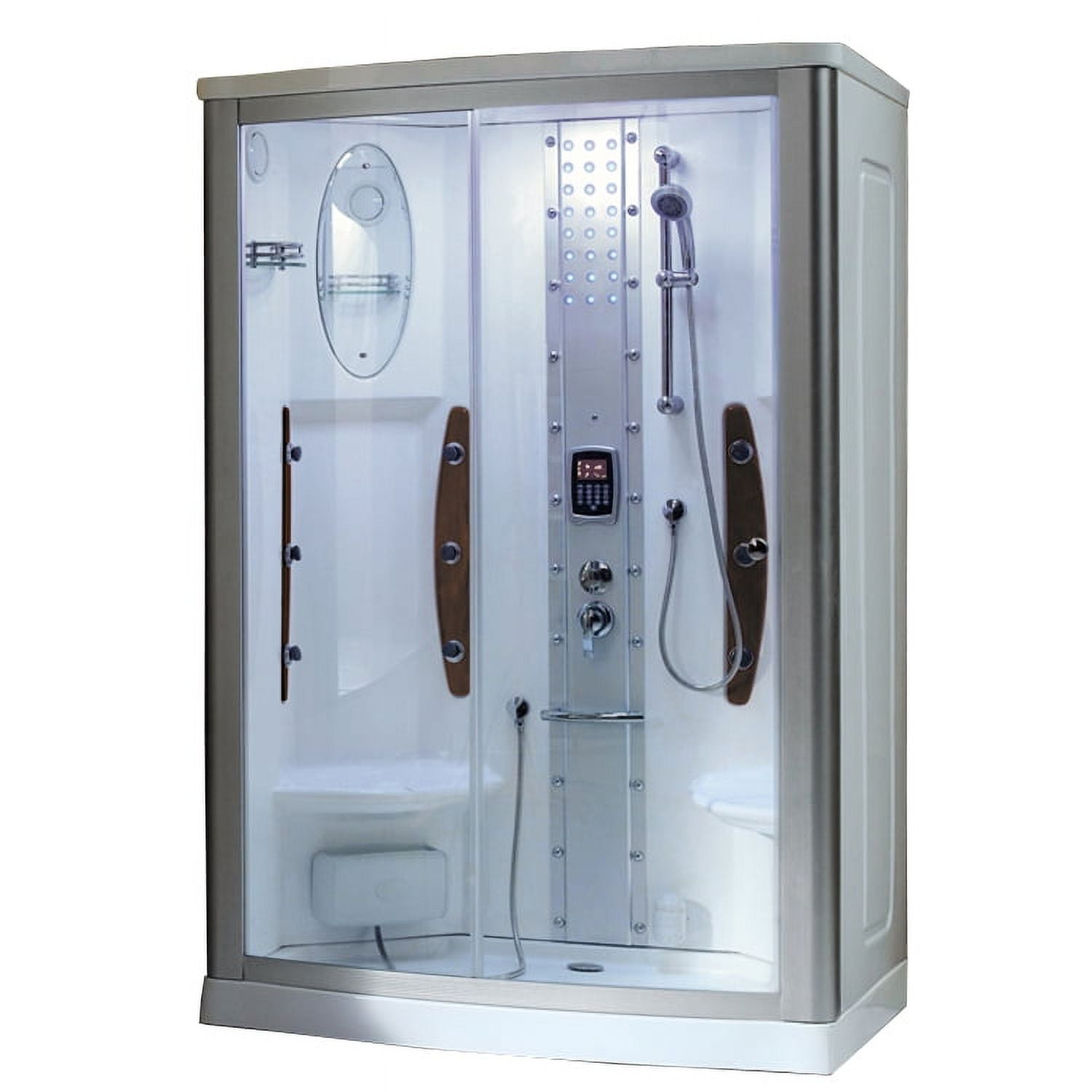 Mesa WS-803A Clear Glass Walk-In Steam Shower Kit
