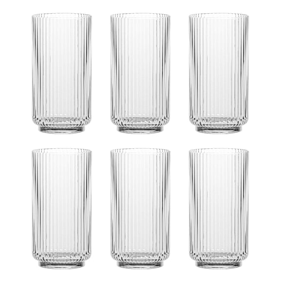 Mesa Acrylic Drinking Glass - Clear - 22 oz - Set of 6