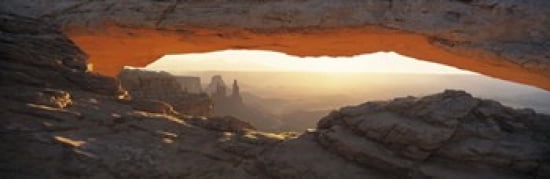 Mesa Arch Canyonlands National Park Utah USA Canvas Art - Panoramic Images (36 x 12)