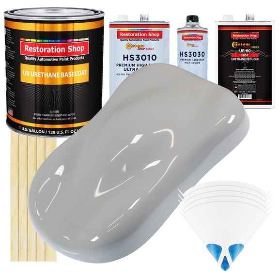 Mesa Gray Gallon Premium URETHANE BASECOAT CLEARCOAT Car Auto Paint FAST Kit