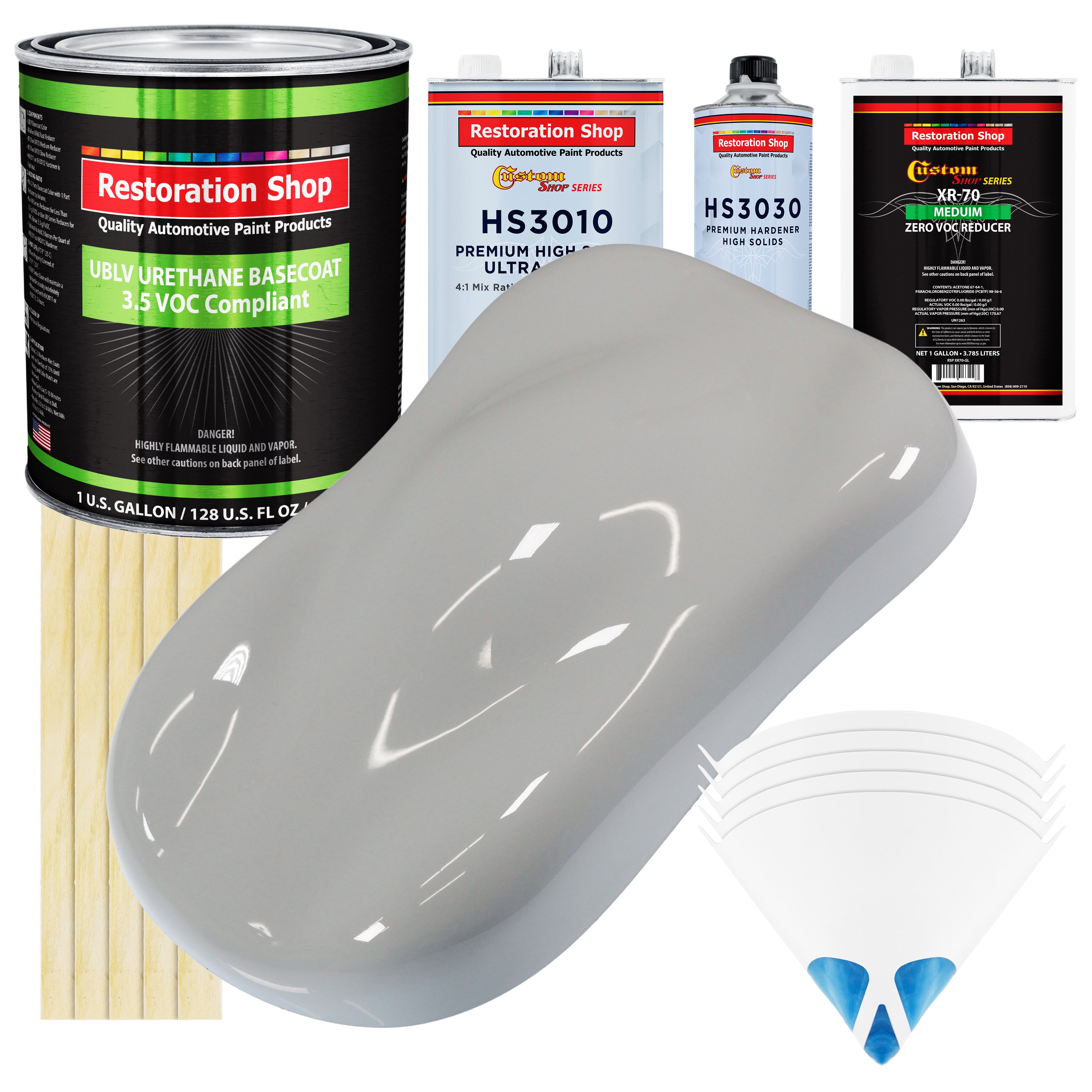 Mesa Gray Premium Gallon Kit Low VOC URETHANE BASECOAT Car Auto Paint Kit