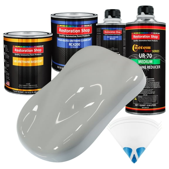 Mesa Gray Quart URETHANE BASECOAT CLEARCOAT Car Auto Body Paint Kit