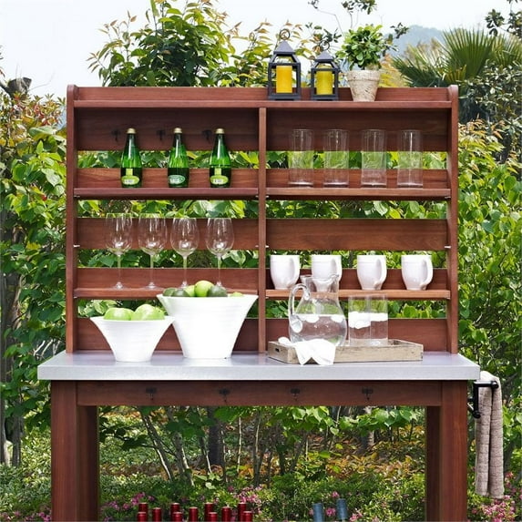 Mesa Indoor / Outdoor Hutch in Eucalyptus